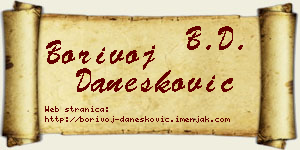Borivoj Danesković vizit kartica
